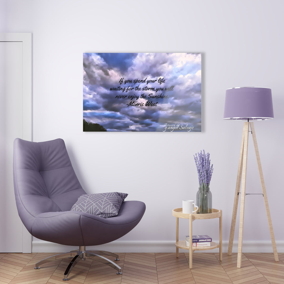 Dont Miss the Sunshine, Morris West Quote Acrylic Prints