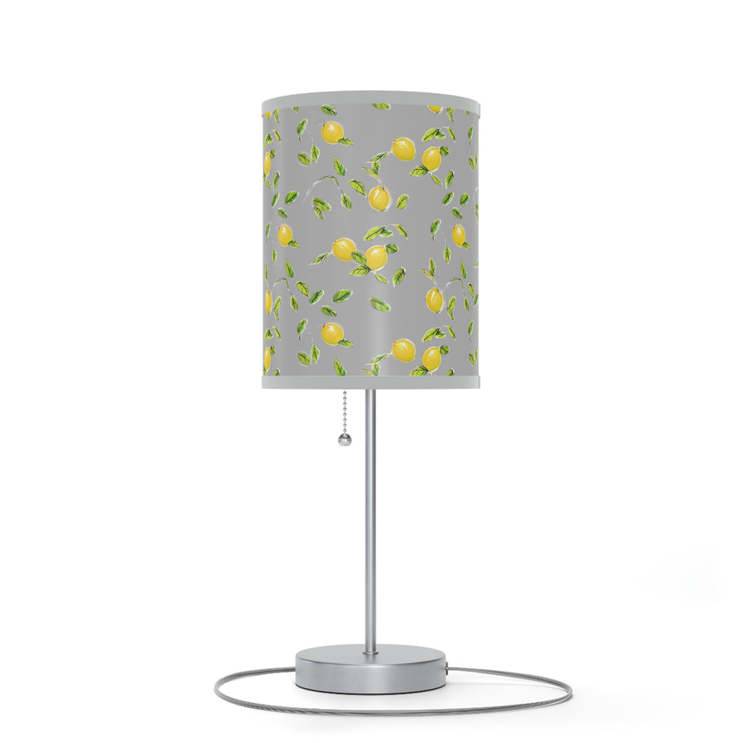 Grey Lemon Lamp on a Stand, US|CA plug