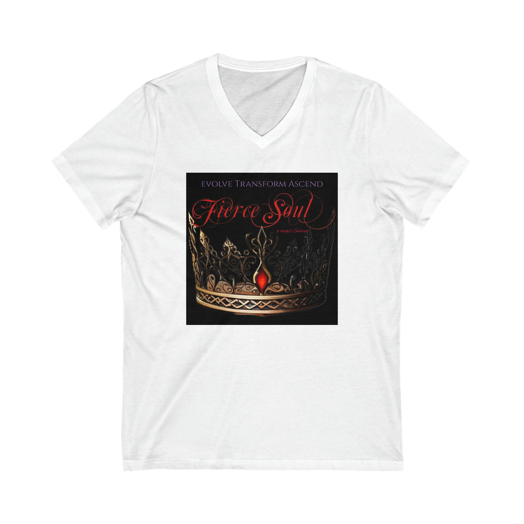 Fierce Soul, g.angel Salvaje Signature Unisex Jersey Short Sleeve V-Neck Tee