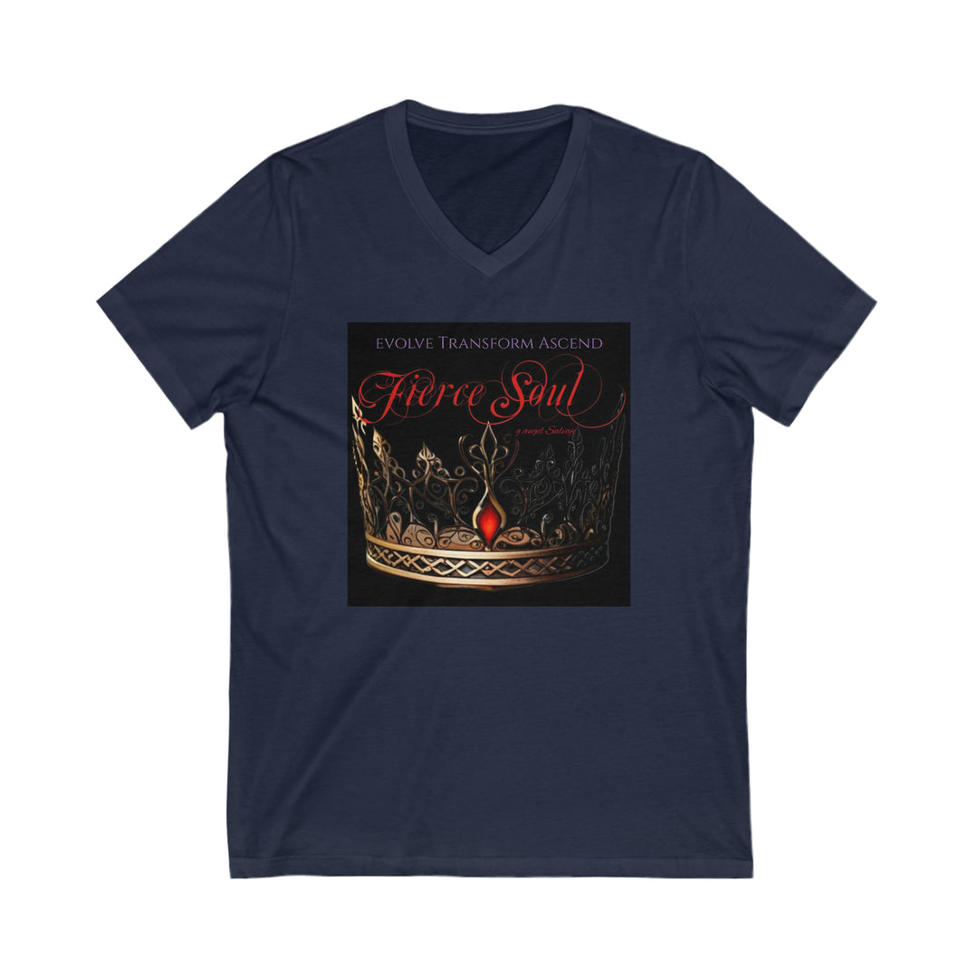 Fierce Soul, g.angel Salvaje Signature Unisex Jersey Short Sleeve V-Neck Tee