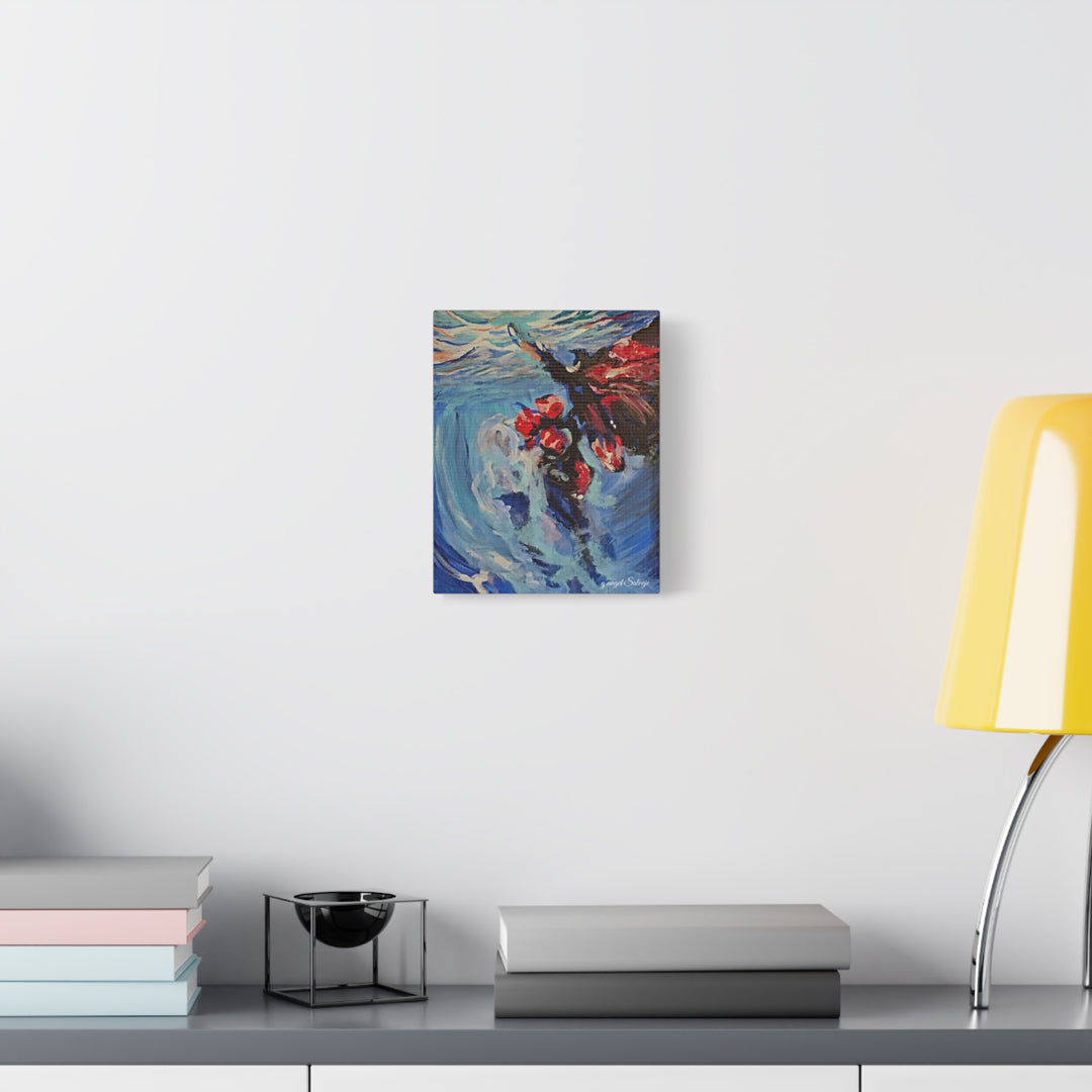 Canvas Print - Nothing is Impossible ,Butterfly Dance Under water 25&quot;