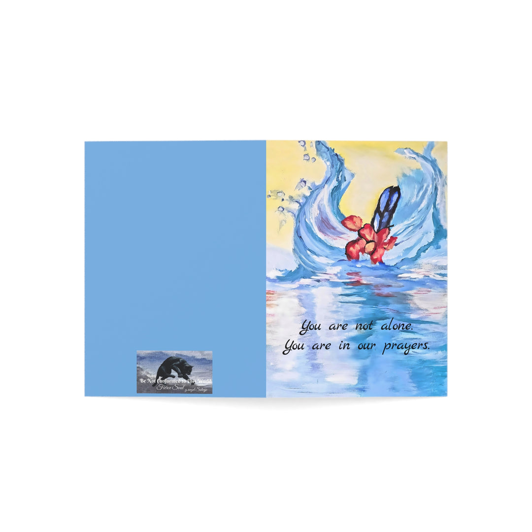 Sympathy Greeting Cards- He collects each tear