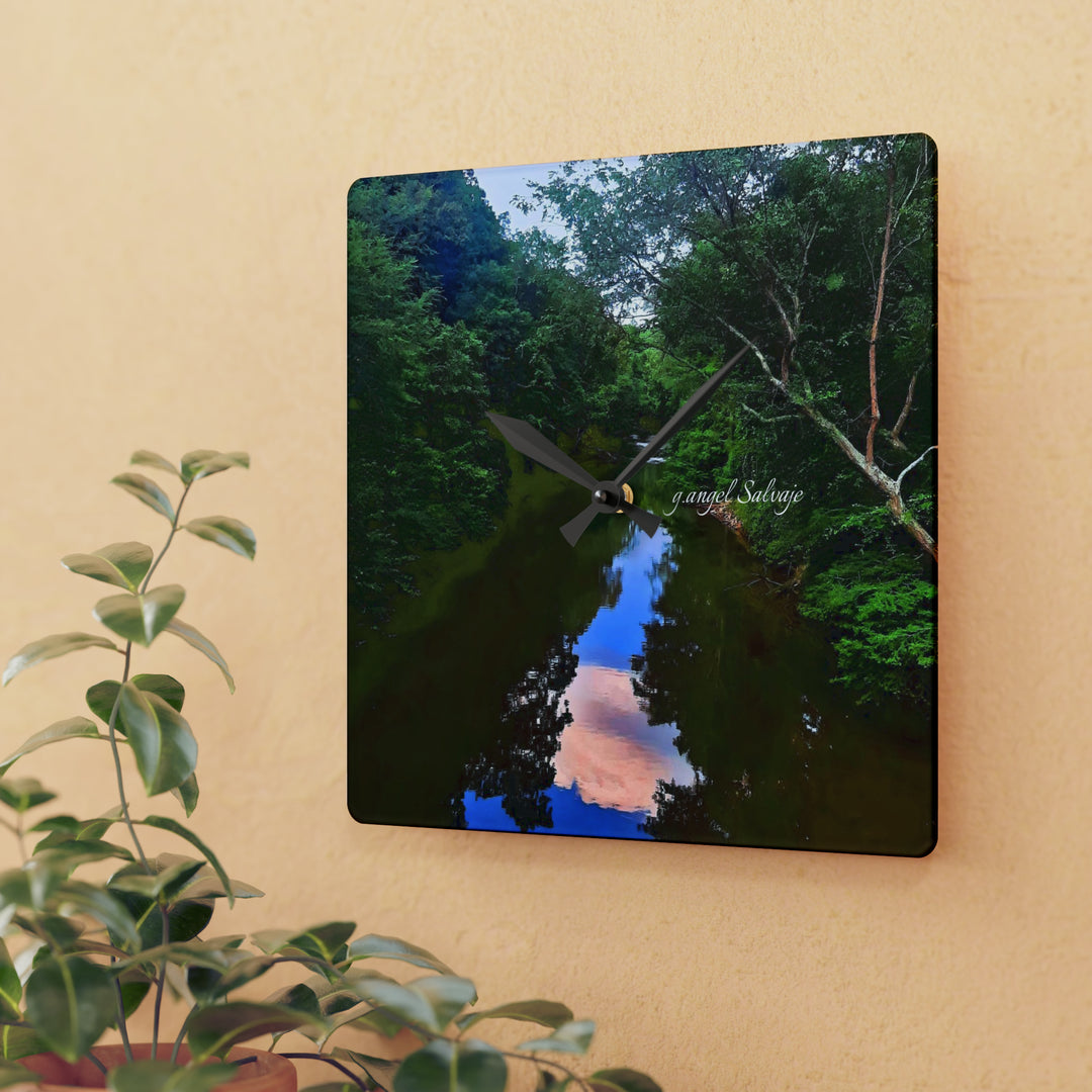 Heavenly Reflections Acrylic Wall Clock