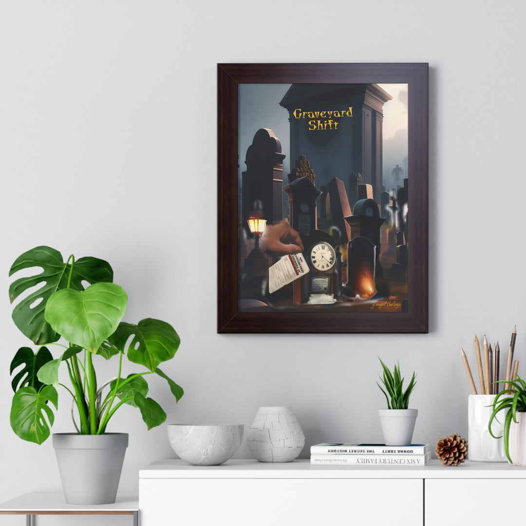 Graveyard Shift Framed Vertical Poster