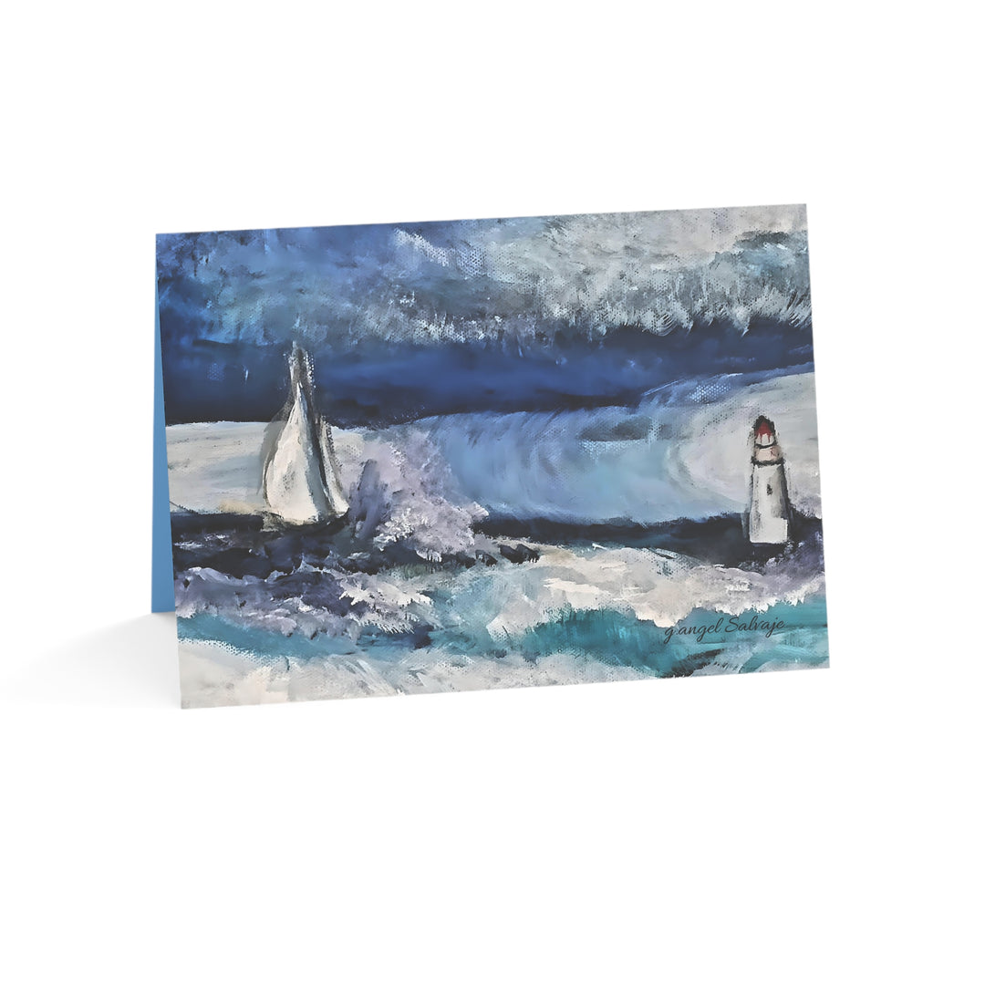Encouragement Greeting Cards Set Anybody Listening? Drew me out of deep waters