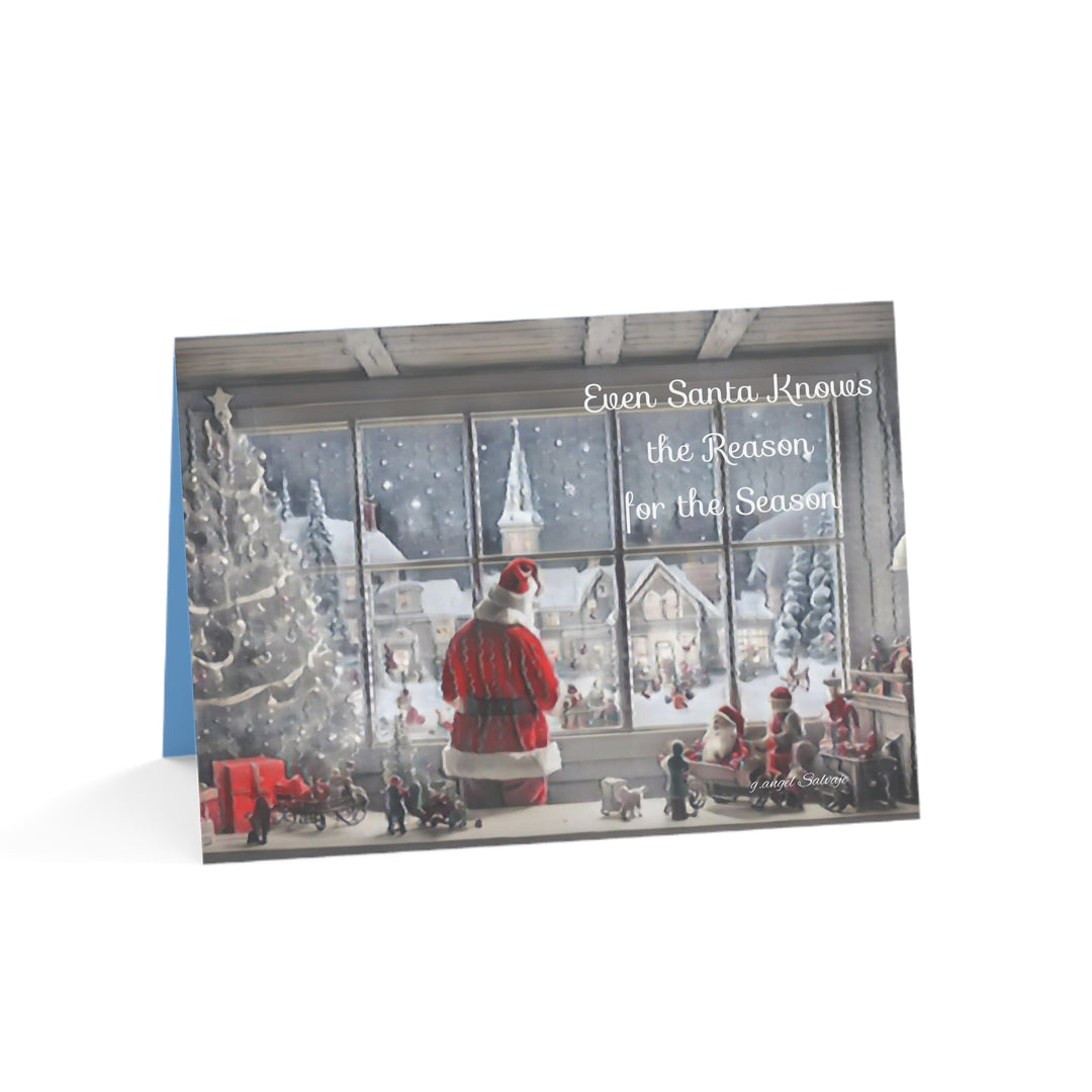 Santa Christmas Greeting Cards 1, 10, 30, 50 pcs