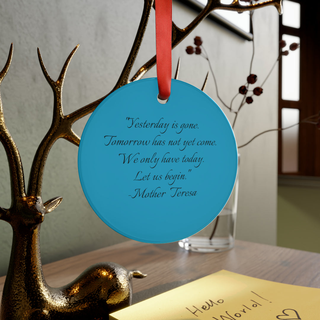 Let's begin, Acrylic Ornament with Ribbon