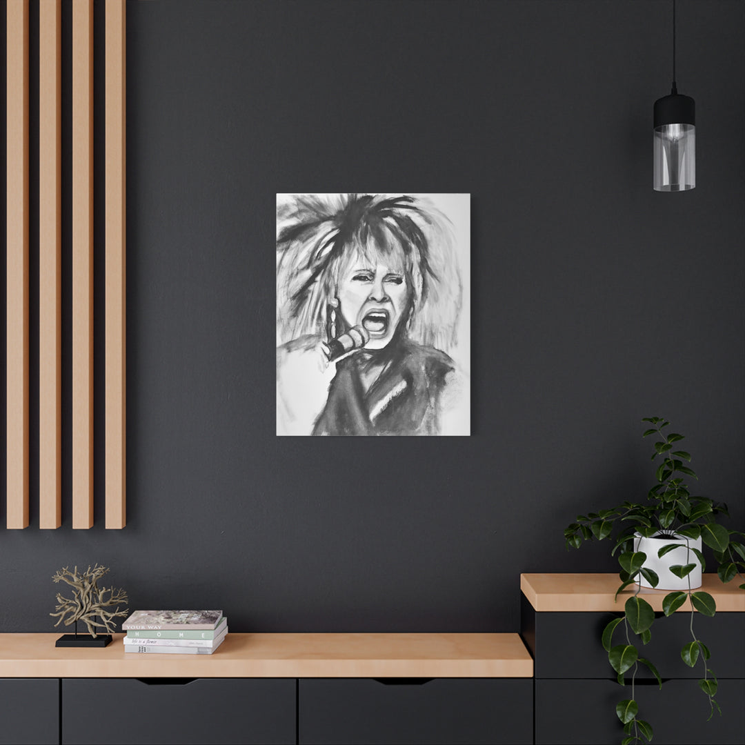 Canvas Print Tina Turner Rock and Roll Portrait