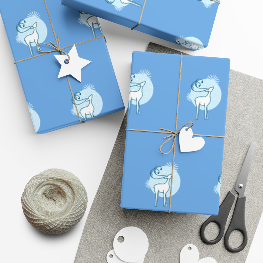 Reindeer in the Snow Gift Wrap Papers