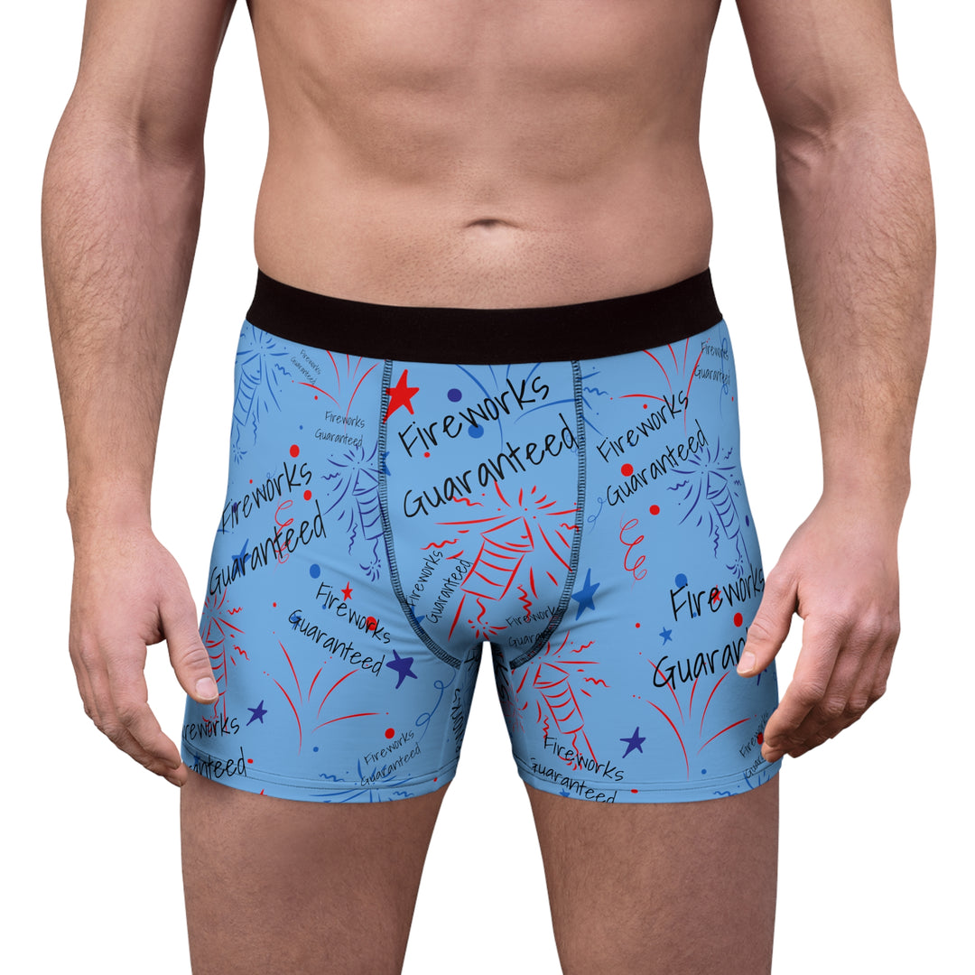 Fireworks Guaranteed Men's Boxer Briefs (AOP)