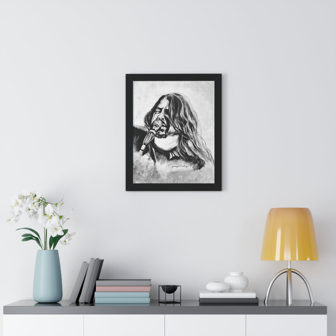 Vertical Poster Painting Print Dave Grohl Rock and Roll Series