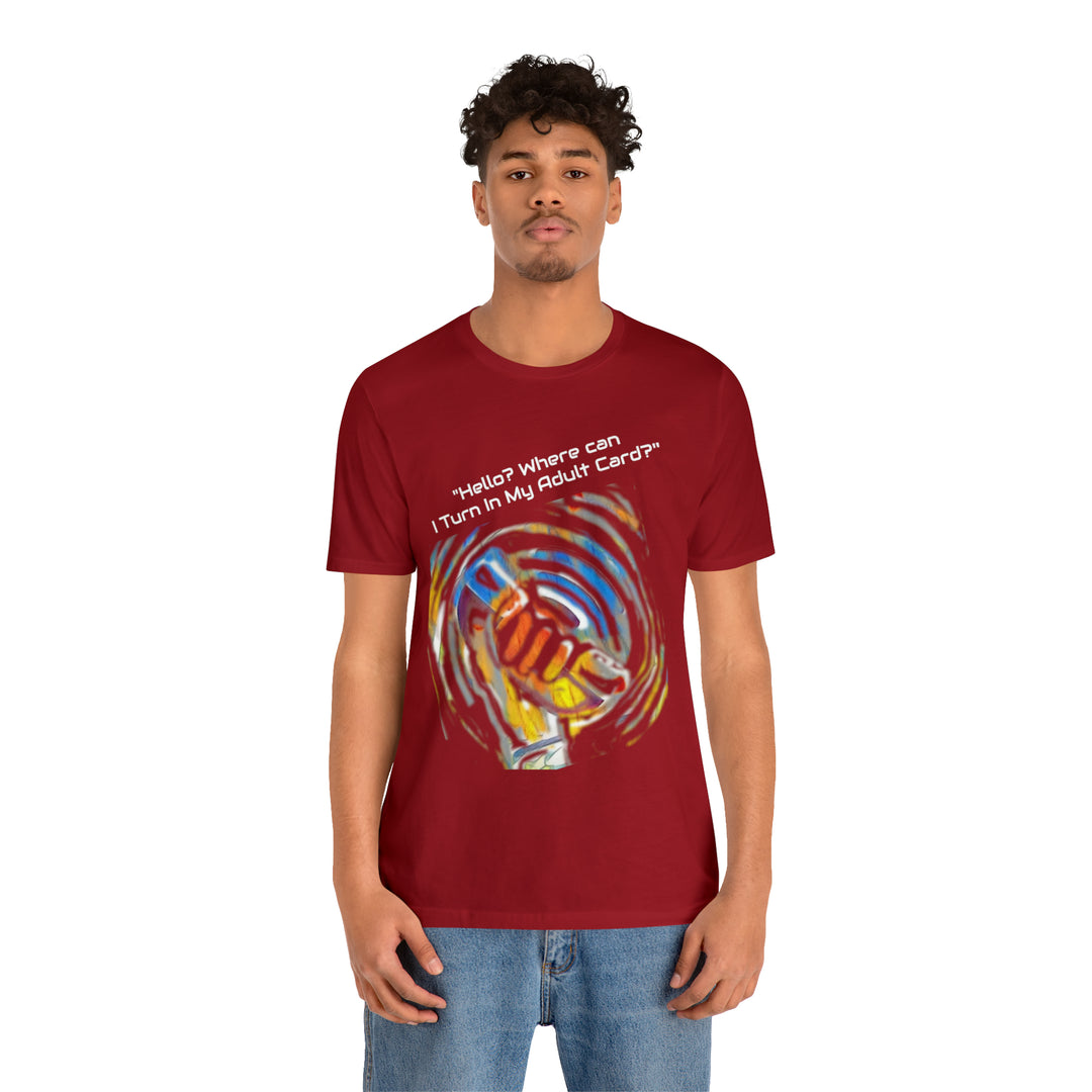 ADULT CARD Dad Jokes Unisex Jersey Short Sleeve Tee