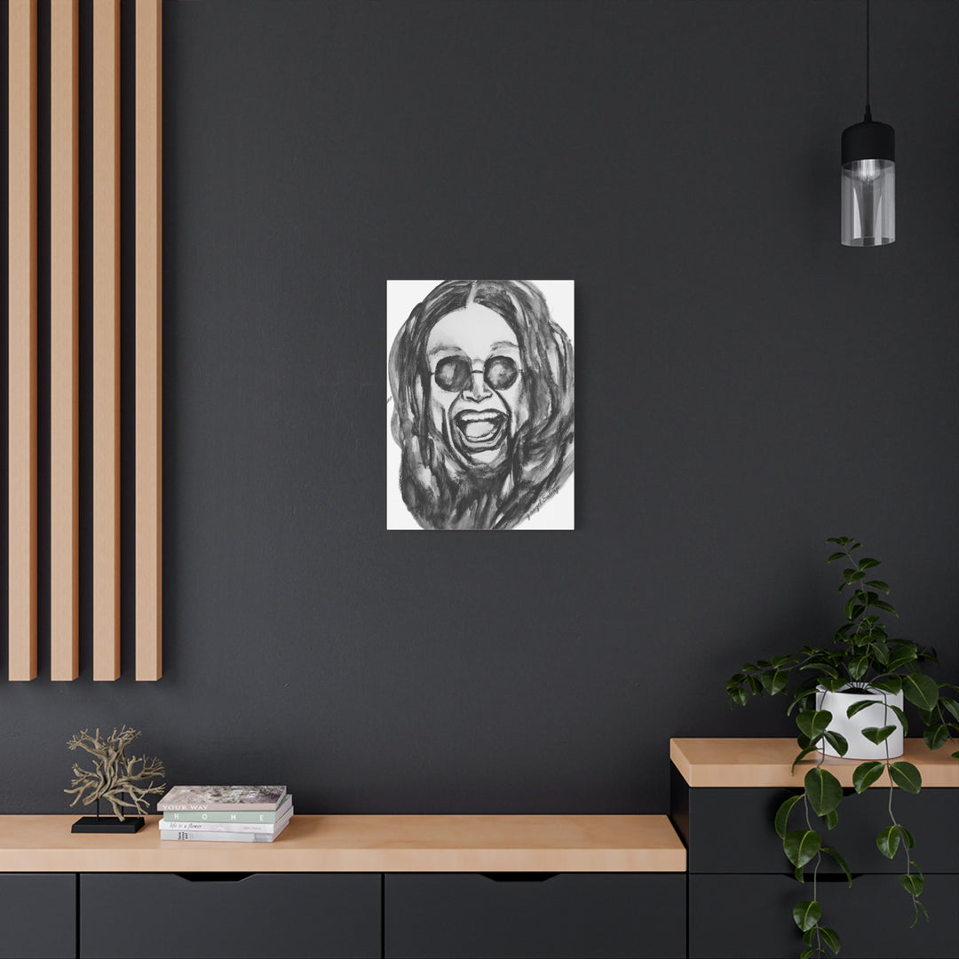 Canvas Print - Ozzy Osborne Painting by g angel Salvaje