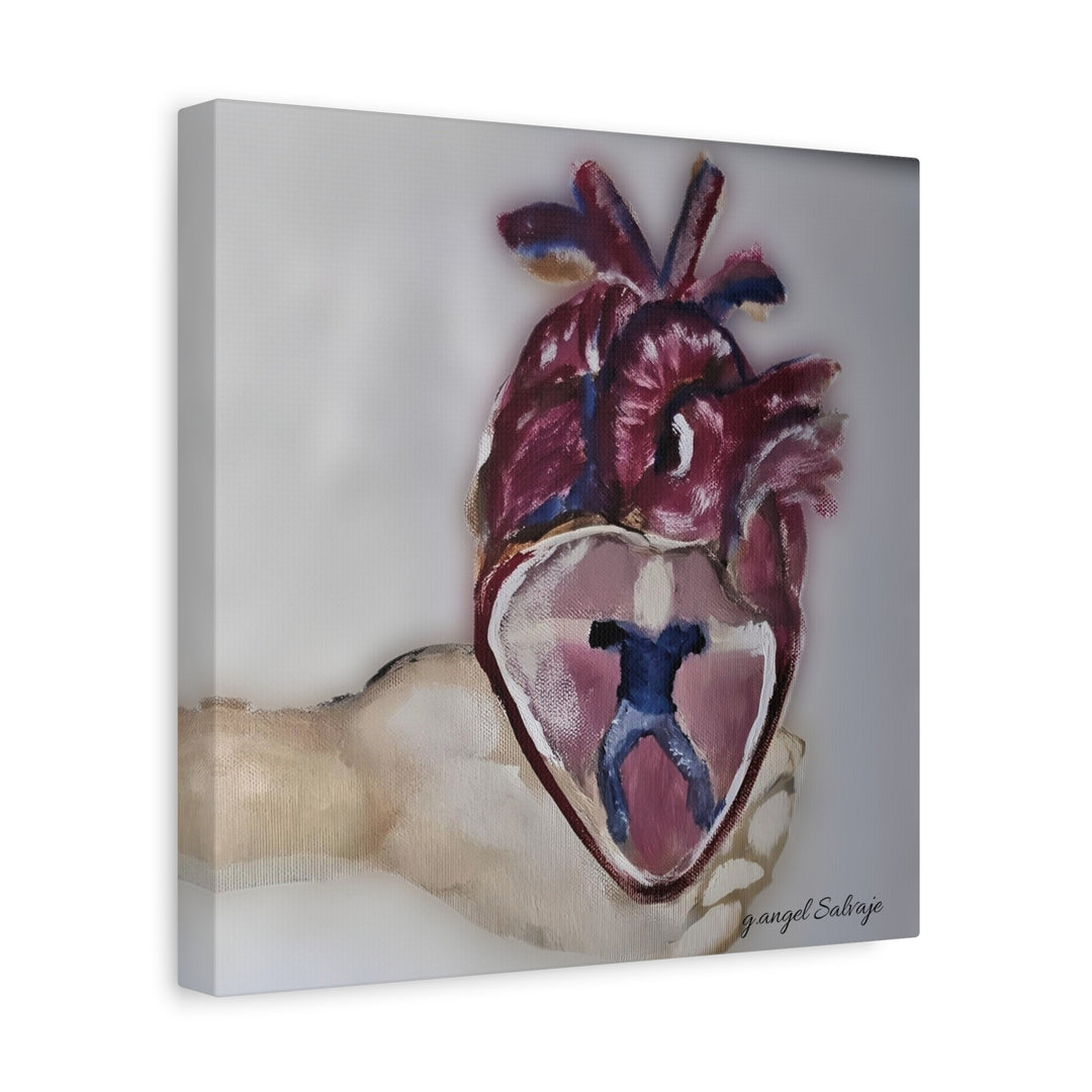 Canvas Print - Abiding Within:Extremely Whole Hearted Sleeves Painting by g angel Salvaje