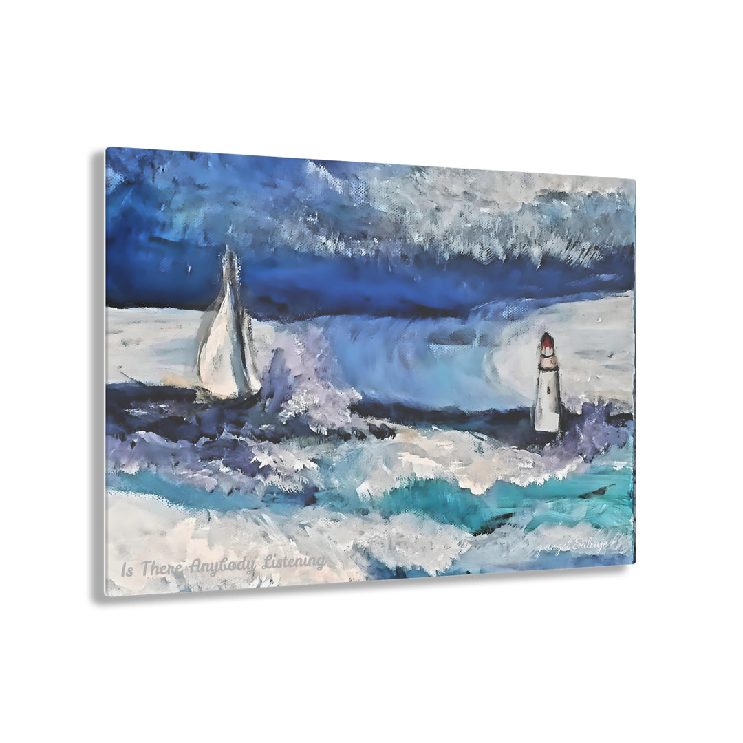 Acrylic Print - Is There Anybody Listening by Queensryche Inspired Original Painting