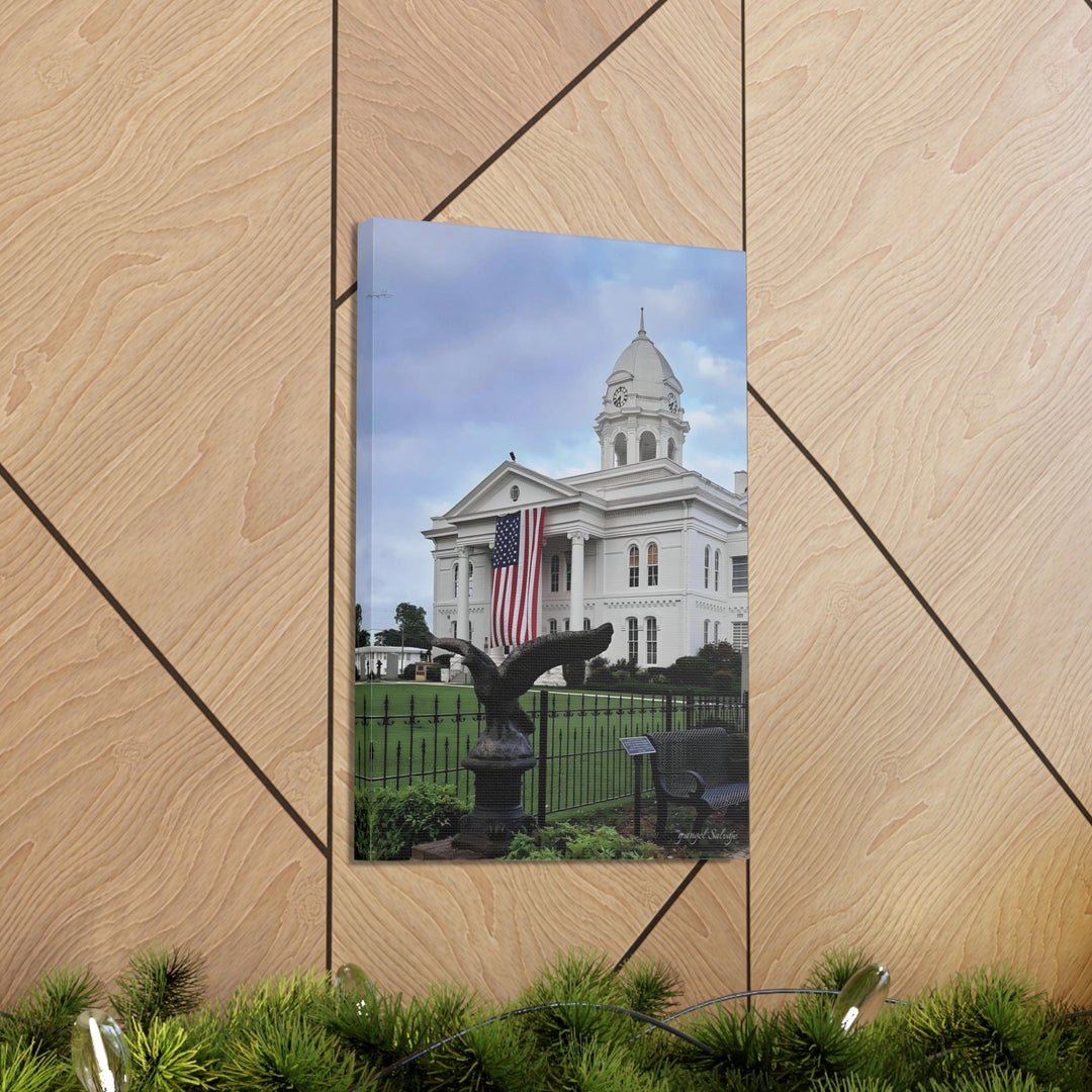 Colbert County Flag and Eagle Canvas Gallery Wraps