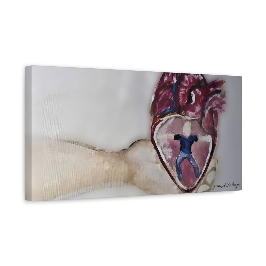 Canvas Print - Abiding Within:Extremely Whole Hearted Sleeves Painting by g angel Salvaje