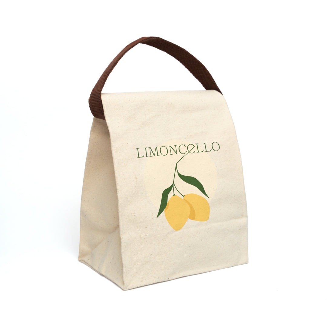 Limoncello , Lemon Canvas Lunch Bag With Strap