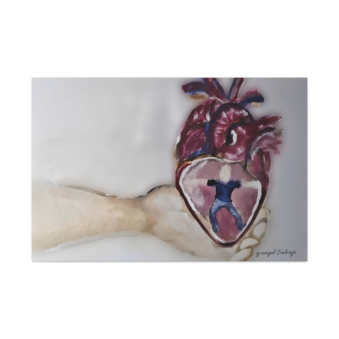 Canvas Print - Abiding Within:Extremely Whole Hearted Sleeves Painting by g angel Salvaje
