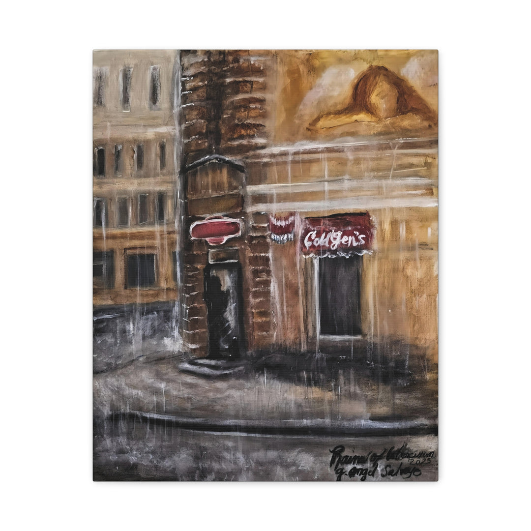 Deep Tones Canvas Print - Tears of Intercession-Urban Rainscape Design