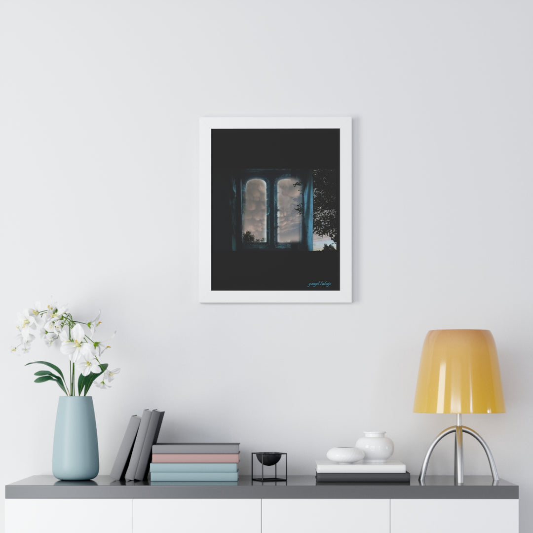 Walk into the Sky Framed Vertical Poster