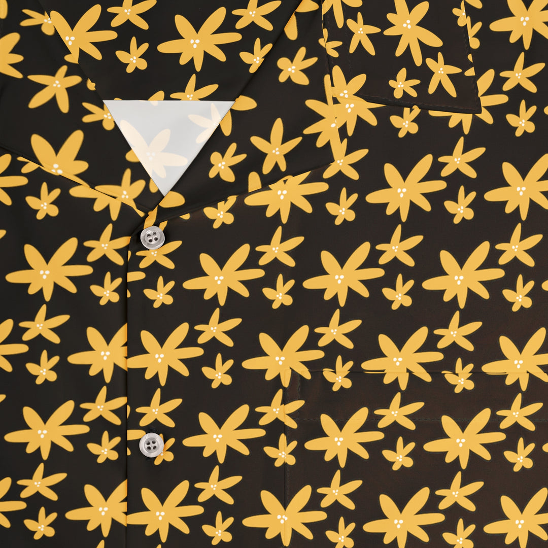 Midnight Blossoms Men's Hawaiian Shirt (AOP)