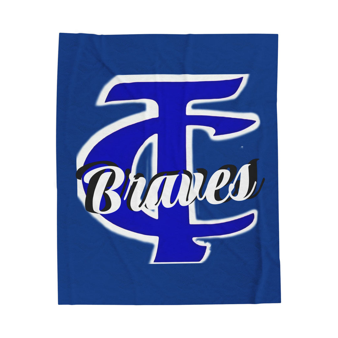Plush Blanket - Tishomingo County High School Braves Design