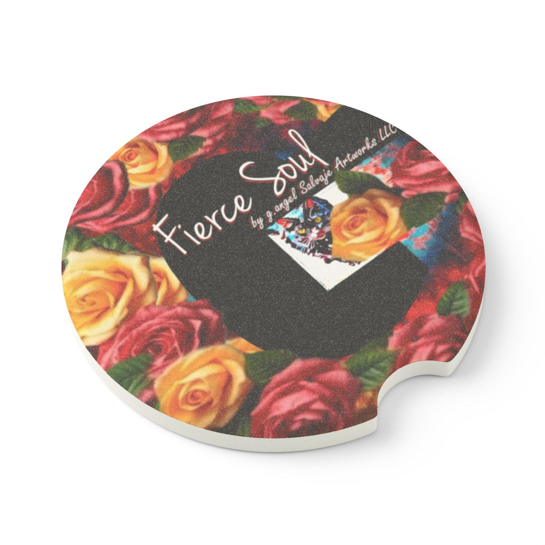 Fierce Soul Soapstone Car Coaster – Unique Animal Design for Car Accessories
