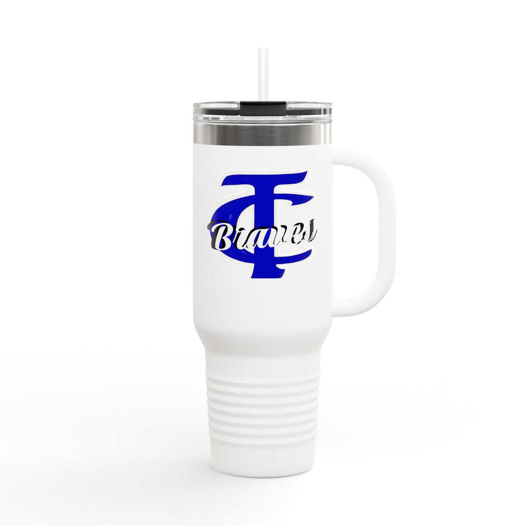 Personalizable Insulated Travel Mug, 40oz - Tishomingo County High School Braves Team Spirit