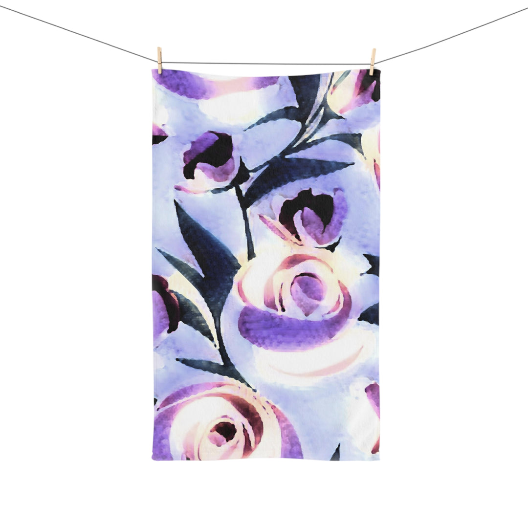 Lavender Roses Hand Towel
