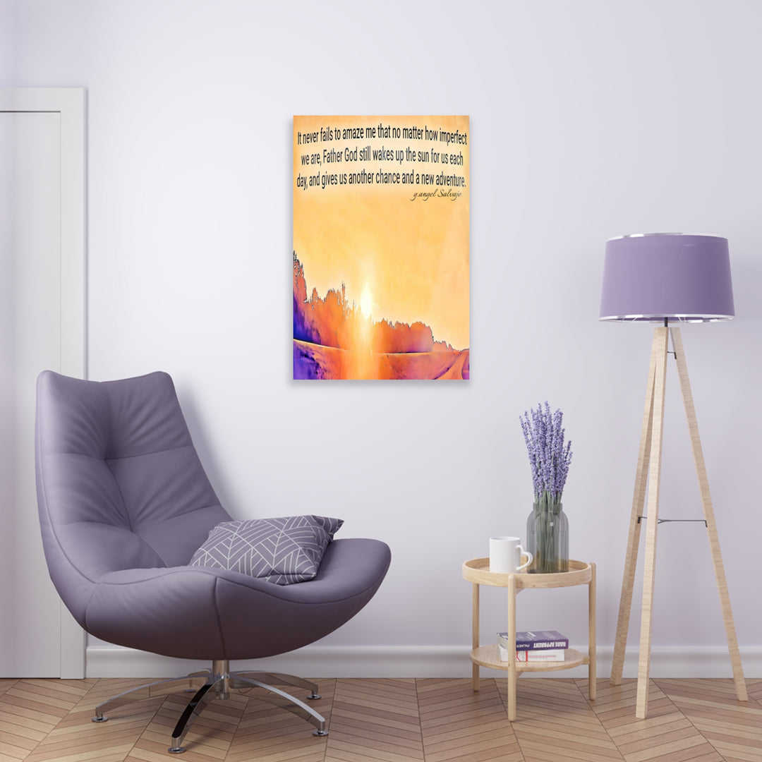 God wakes the sun Acrylic Prints