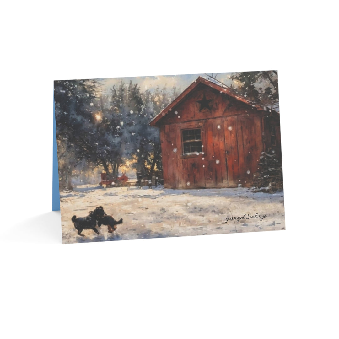 Winter Wonderland Greeting Cards - 1, 10, 30, or 50 Piece Sets