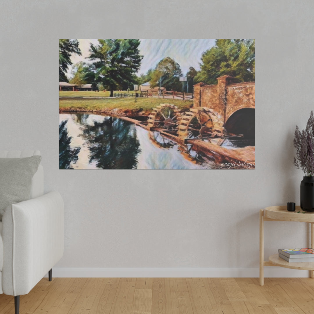 Water Under the Bridge, Spring Park Matte Canvas, Stretched, 0.75"