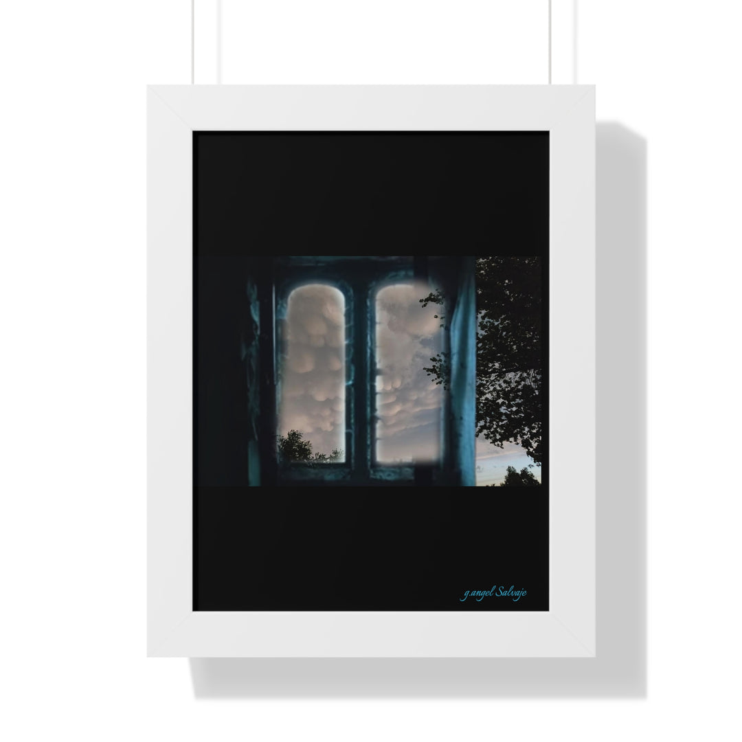 Walk into the Sky Framed Vertical Poster