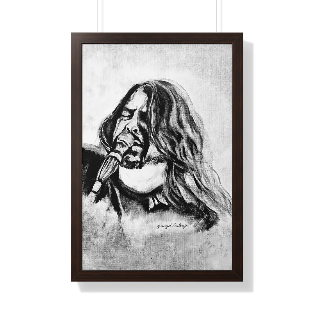 Vertical Poster Painting Print Dave Grohl Rock and Roll Series