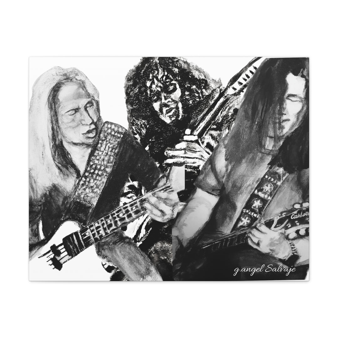 Canvas Print - Slaughter Band Mad About You painting Compilation g angel Salvaje