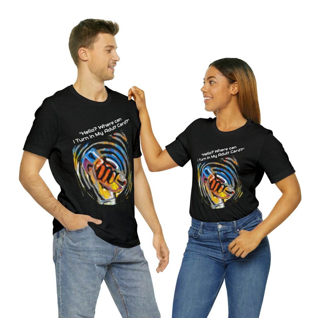 ADULT CARD Dad Jokes Unisex Jersey Short Sleeve Tee