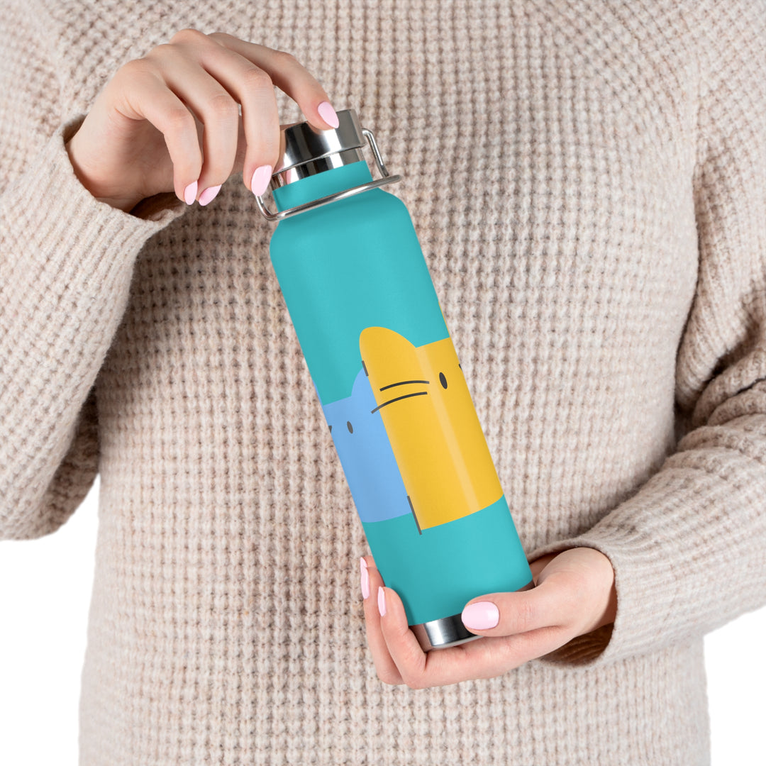 Spy Cats Copper Vacuum Insulated Bottle, 22oz