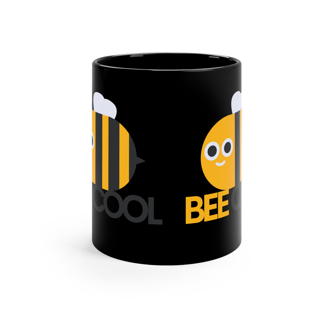 Bee Cool 11oz Black Mug