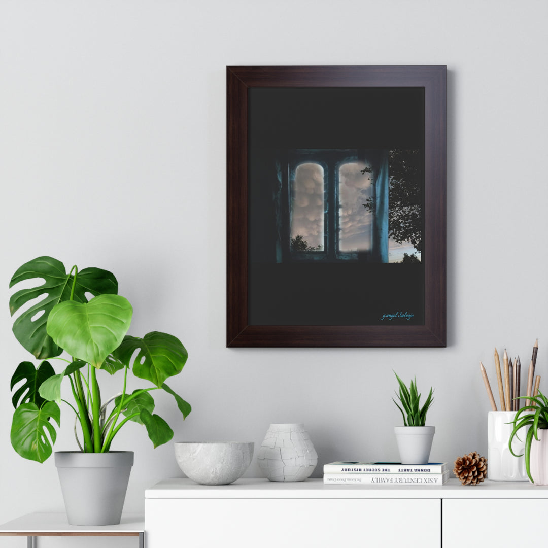 Walk into the Sky Framed Vertical Poster