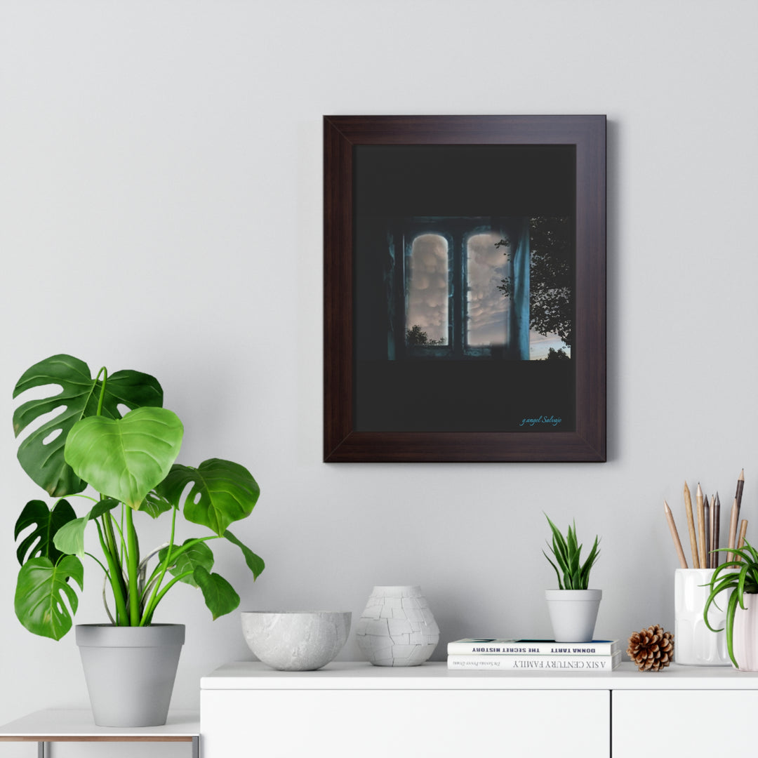 Walk into the Sky Framed Vertical Poster
