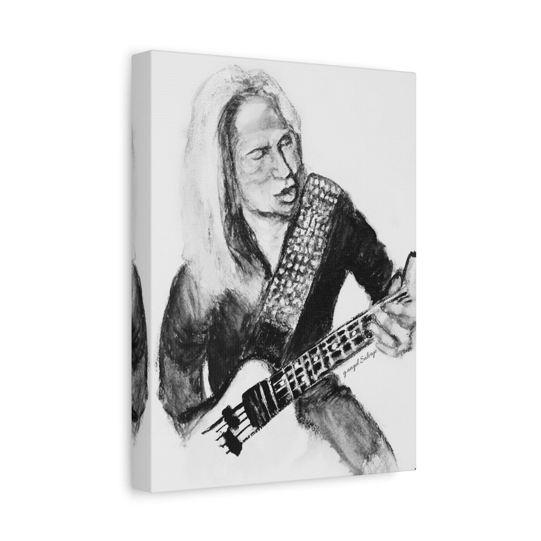 Canvas Print - Dana Strum Bass Player Portrait