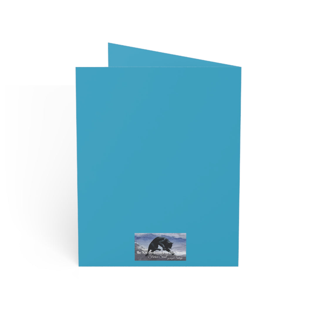 Greeting Cards Uplifting 'Courageous Beyond Understanding' Painting