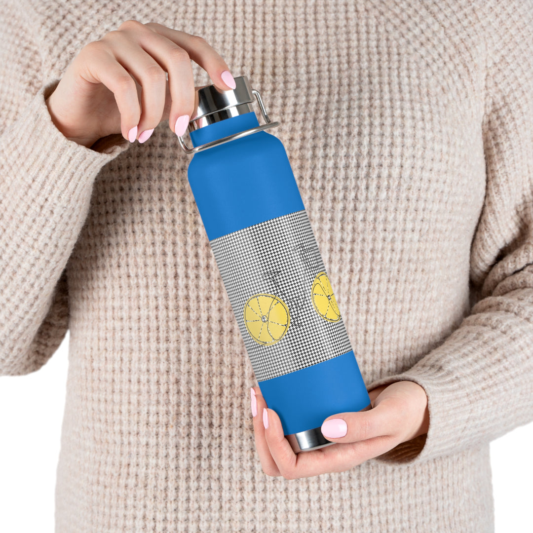 Lemon Keep'uh Pushin'  Copper Vacuum Insulated Bottle, 22oz