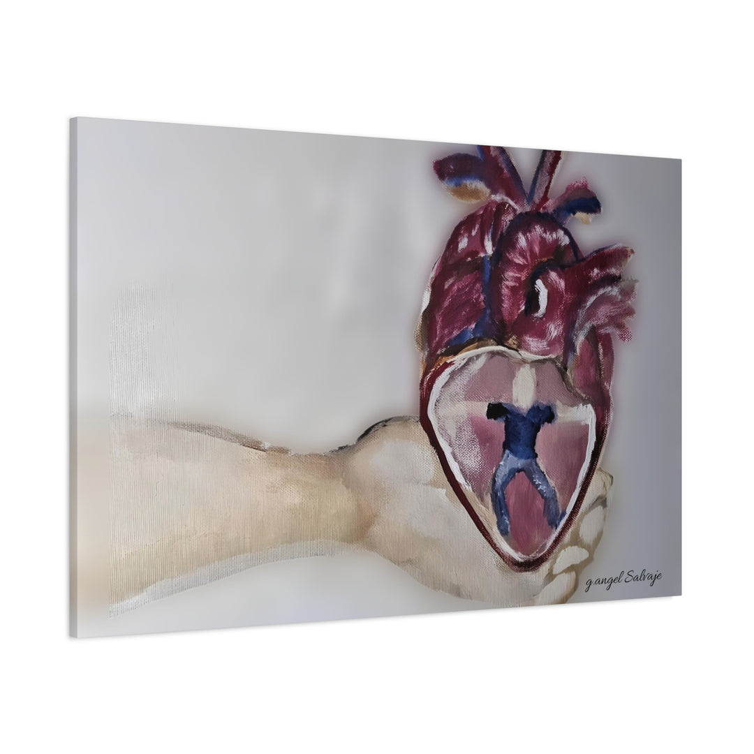 Canvas Print - Abiding Within:Extremely Whole Hearted Sleeves Painting by g angel Salvaje