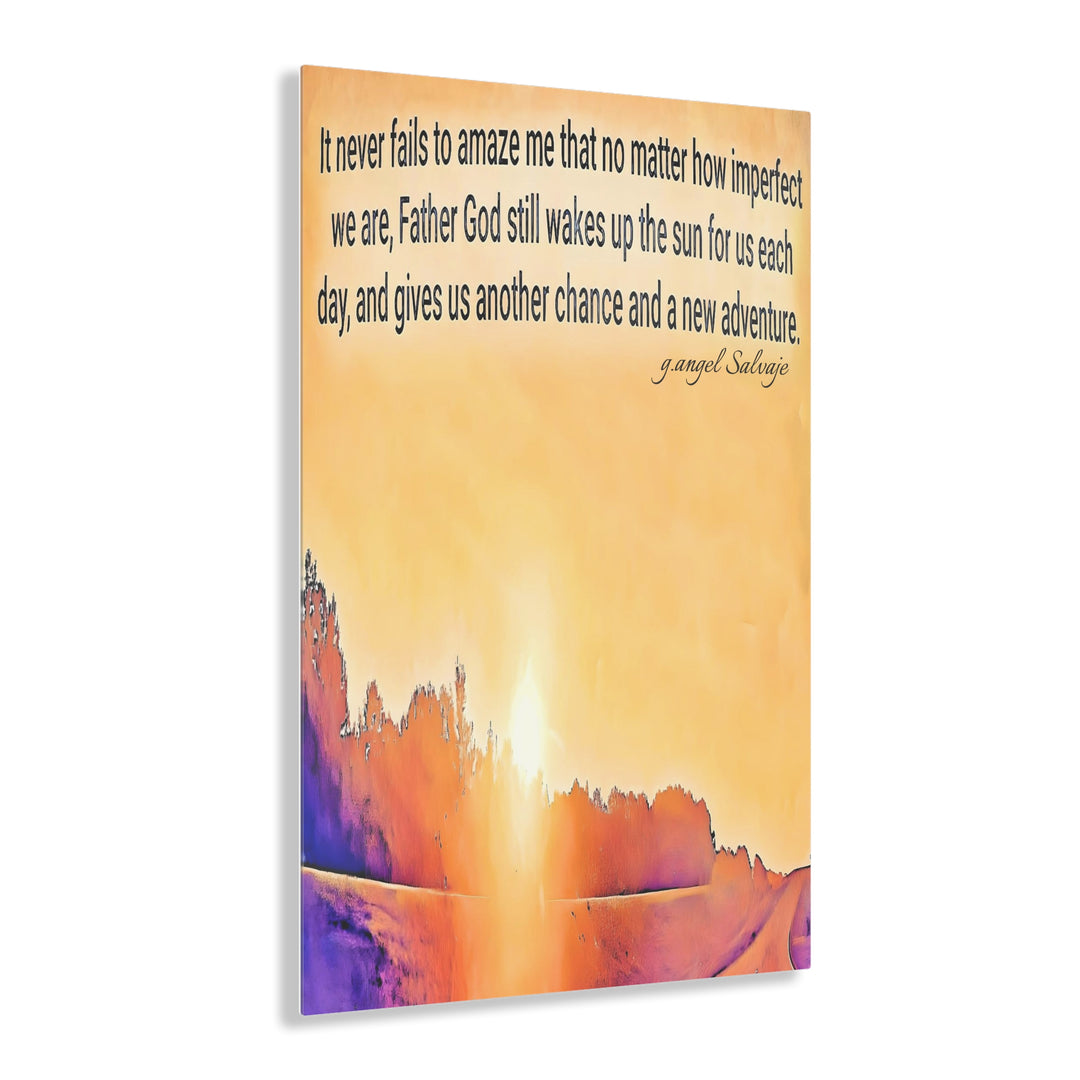 God wakes the sun Acrylic Prints