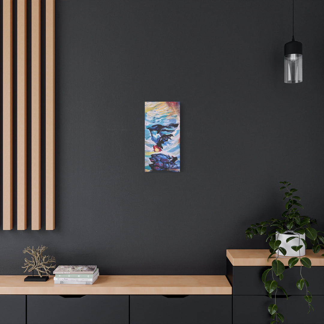 Canvas Painting Print - Courageous Beyond Understanding by g angel Salvaje