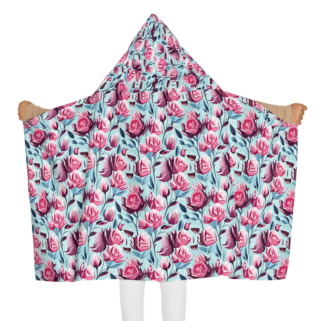 Roses are Pink Youth Hooded Towel