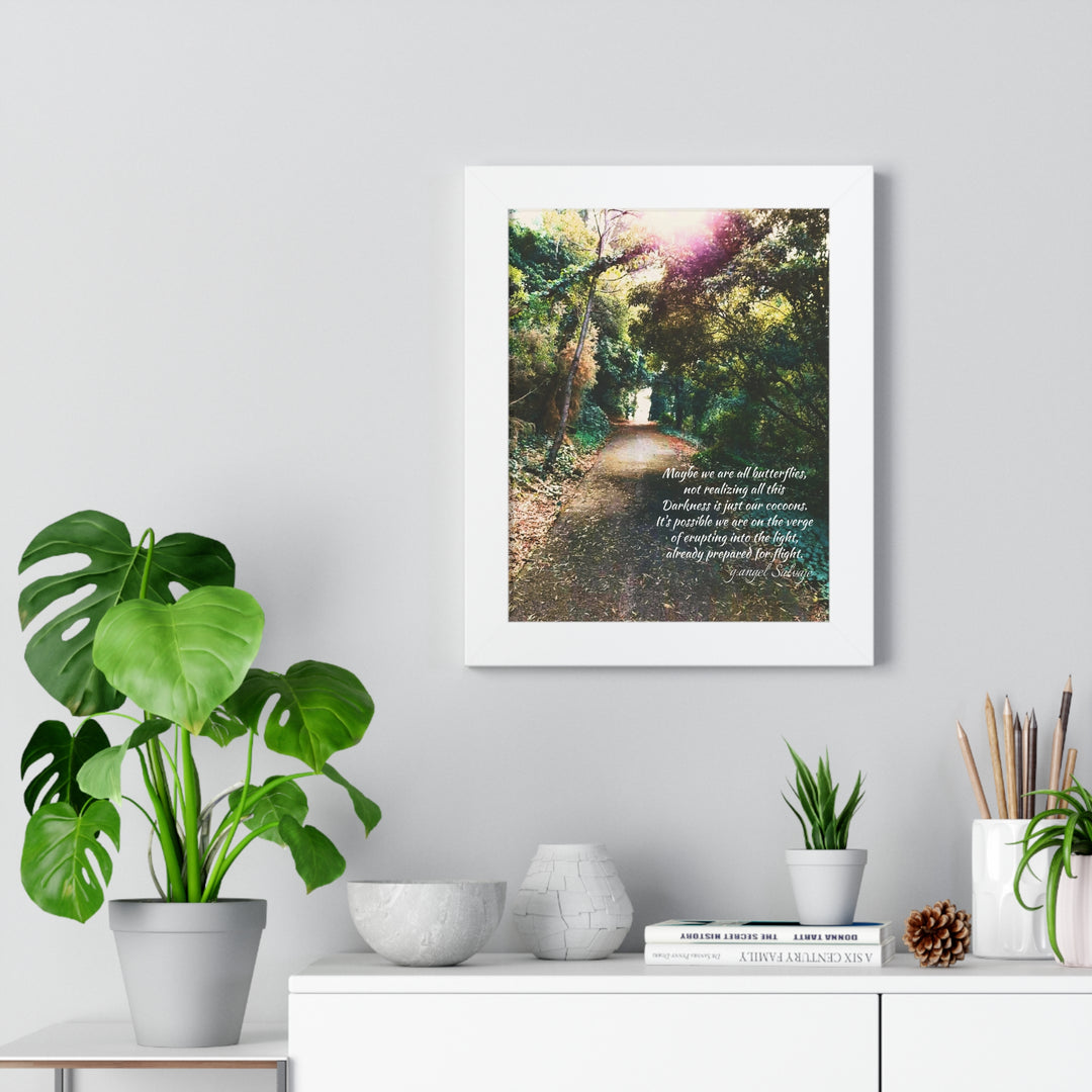 Maybe we are all Butterflies,FRAMED VERTICAL POSTER 1