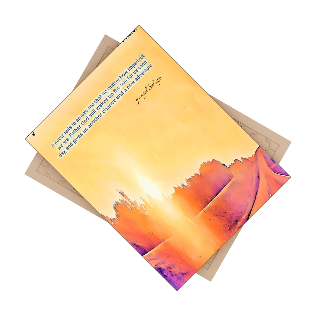 God wakes the sun Ceramic Photo Tile